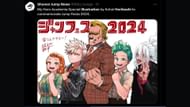 Horikoshi's illustration (Image via X/@WSJ_manga)